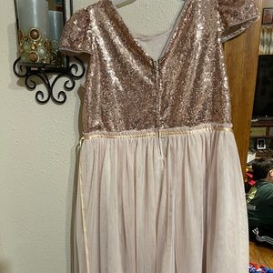 Plus size girls party dress